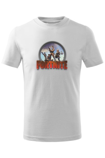 Fortnite gyerek fehér póló