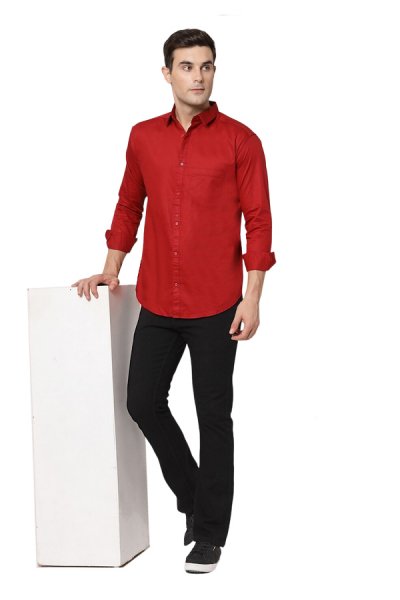 Pánska červená košeľa 44545
