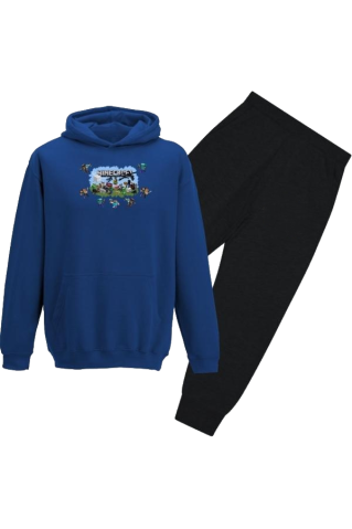Gyerek tréningruha Minecraft_team kék