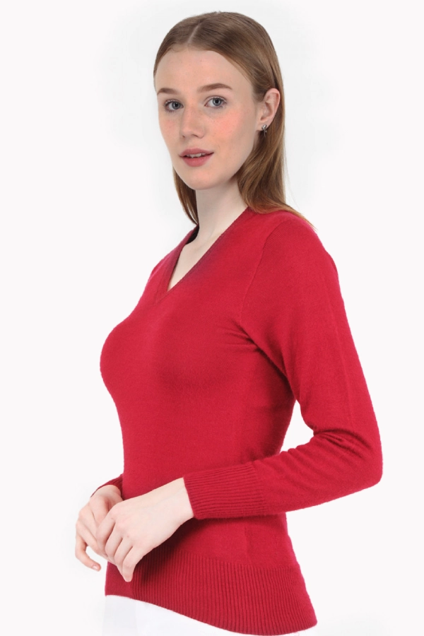 Dámský pulovr 44966 červena