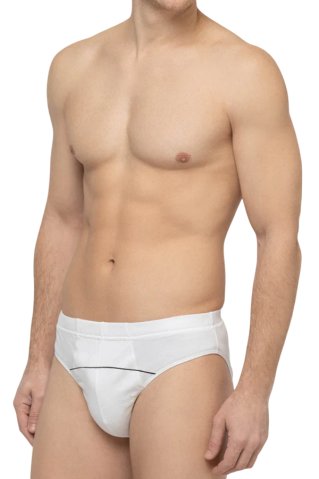 Slipy 32238X 92% bavlna - 8% elastan /2ks/ - biela