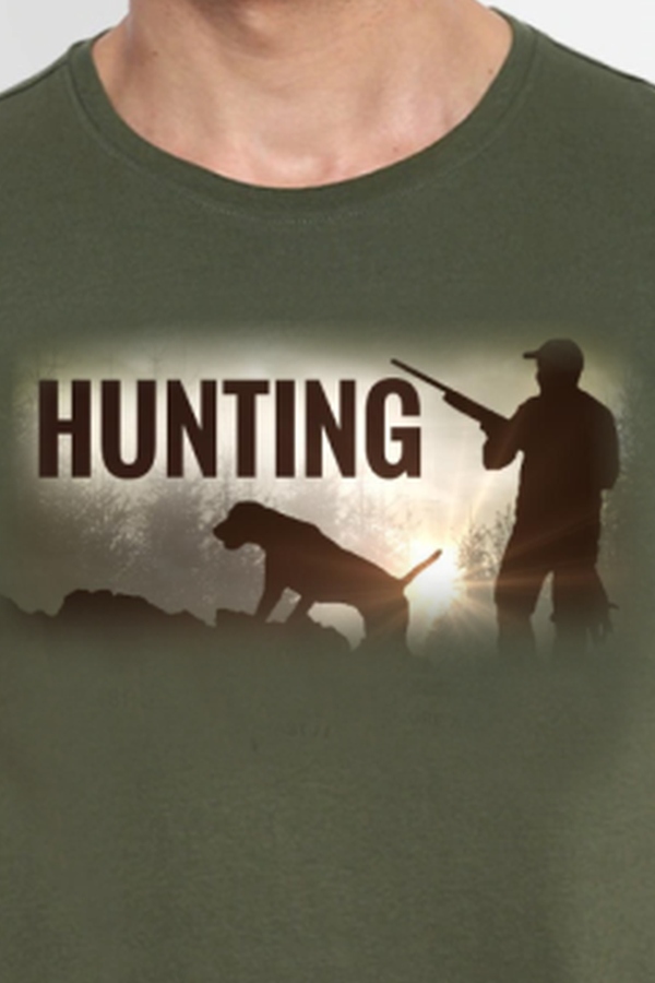 Póló vadászoknak Huntingartnice zöld