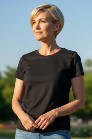 Dámske bavlnené tričko – trojbalenie Urban (biela, antracit, čierna)