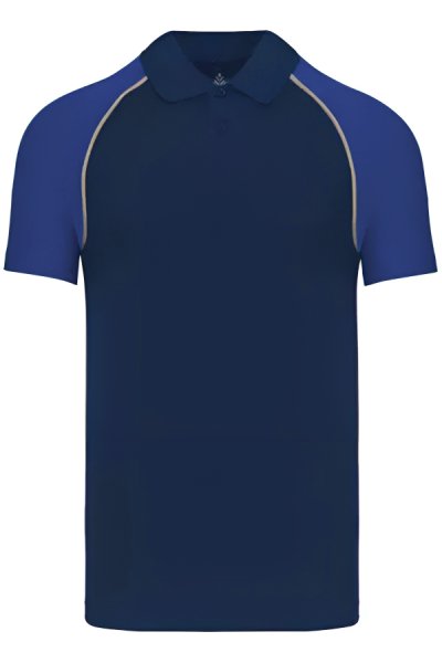 Tricou polo bărbați cu mânecă scurtă 44226 blue