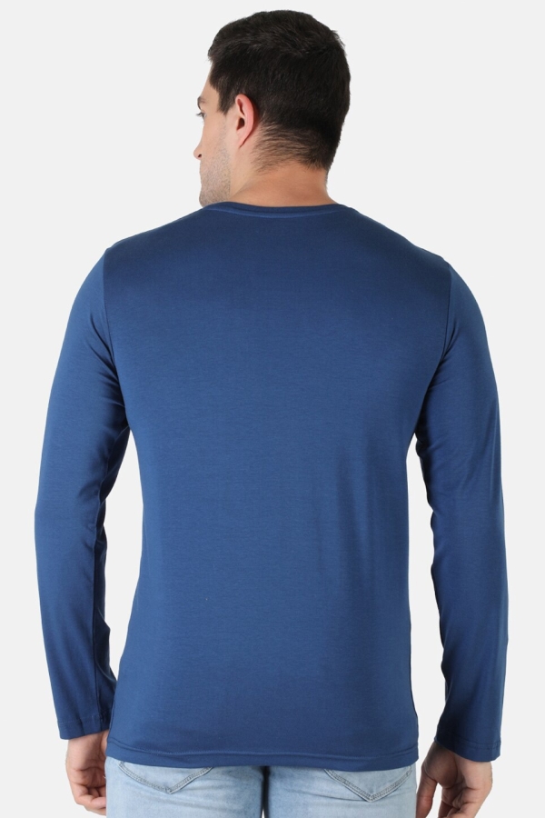 Pánske tričko dlhý rukáv 2264400EWT modrá