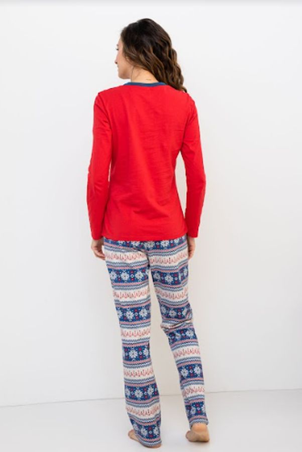 Női pizsama 21032 piros