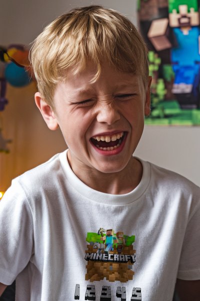Minecraft gyerek fehér póló