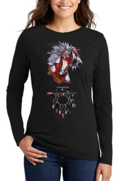 Dreamhorse dámske tričko 100% bavlna čierna
