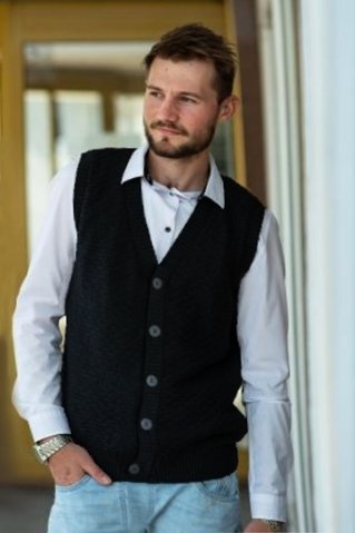 Vesta na zapínanie MILAN  BBA čierna