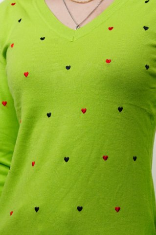 Pulover de dama Srdina lime