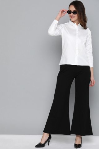 Dámska košeľa s dlhým rukávom 00300 biela