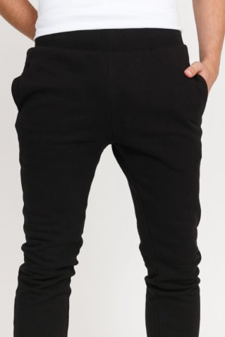 Pánske čierne tepláky SLBB002