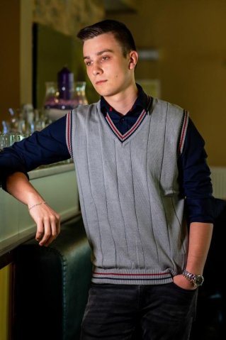 Elegantni prsluk NAP BB siva