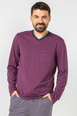 Pánské pyžamo 31002 fiala