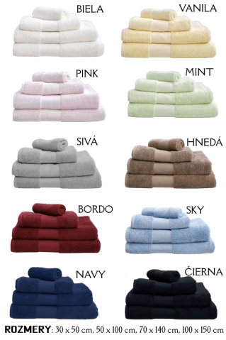 Elegantné uteráky s MENOM alebo TEXTOM