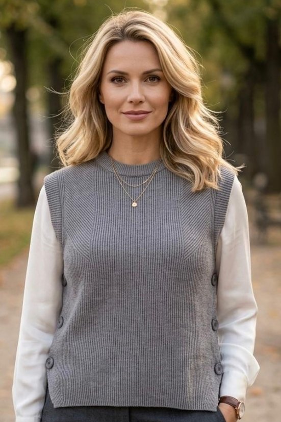 Ženski pleten brezrokavnik