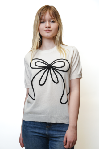 Dámsky natur pulóver 57264