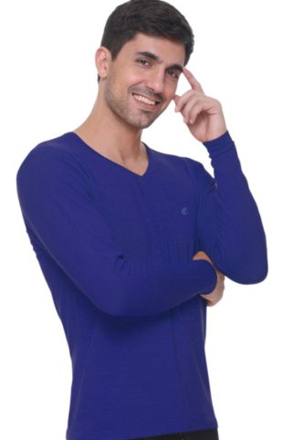 Pulover s V izrezom royal
