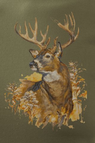 Deermalba Hunting T-shirt with painted deer