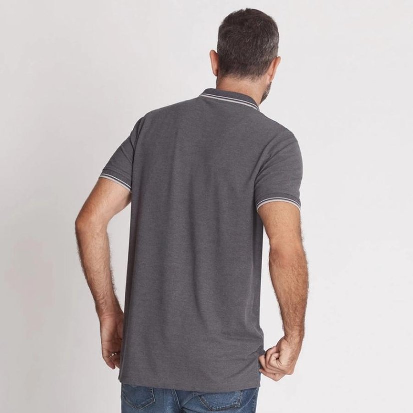 Muška polo majica Ewident 95003 od 100% pamuka – Stražnji pogled koji naglašava kvalitetnu izradu ramena.