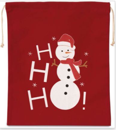 Vianočná daršeková taška Ho Ho Hó 110745 červená