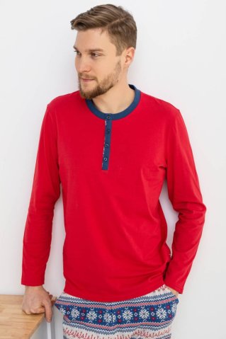 Pijamale bărbați 31028 roșu