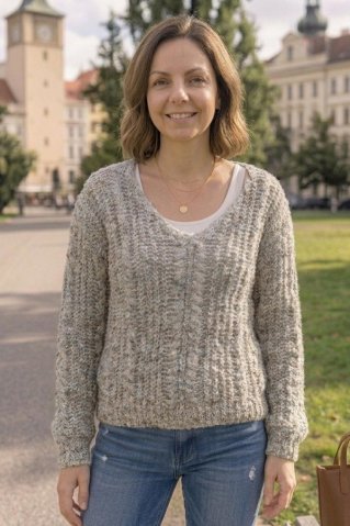 Ženski  pulover Perfecta caramel