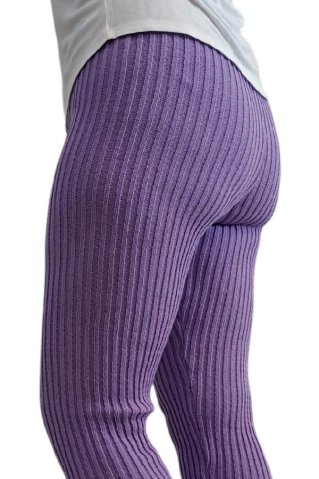 Damen Gestrickte Leggings Helllila