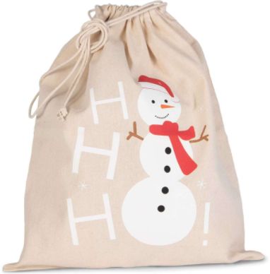 Vianočná daršeková taška Ho Ho Hó 110745 béžová