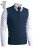 Pánska pletená vesta 44969 modrá