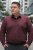 Pánska košeľa bordová nadrozmerná – 3XL–6XL