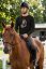 Horse3 muška jahačka majica – crna