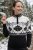 Ewident women's sweater with Norwegian maple leaf pattern, black and white winter knitwear with zipper