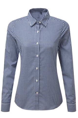 Dámska košeľa s dlhým rukávom 00352 navy