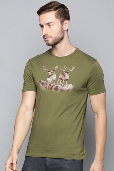 Tričko jeleň Deerfriends zelená