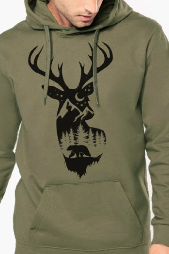 Muška lovačka majica s kapuljačom Ewident – Zov divljine