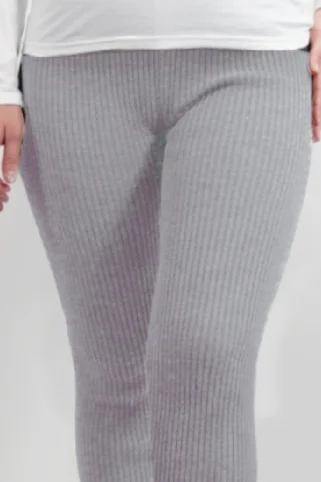 Dámske pletené KAMAŠE sivá