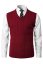 Men's Knitted Vest CrimBB Burgundy