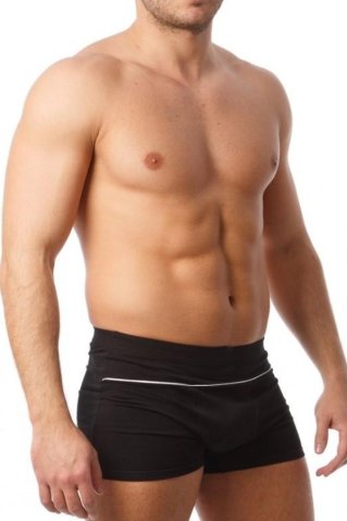 Boxerky 32239X 92% bavlna - 8% elastan /2ks v balíku/ - čierna