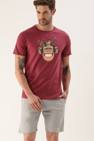 Muške Pidžame Monkeyking – Kratki Rukavi