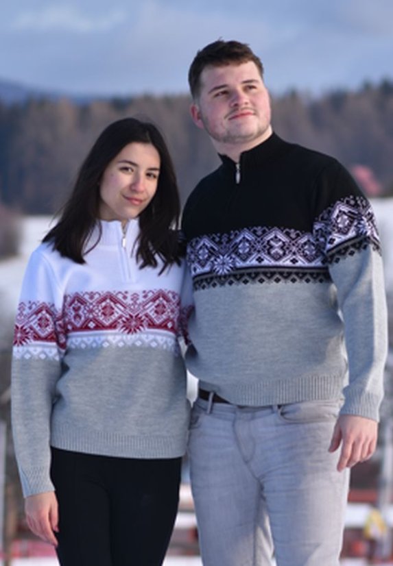 Ženski sivi norveški pulover – Ignaca-Z