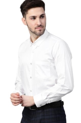Elegant men’s white shirt