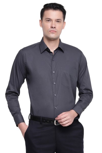 Elegantna temno siva moška srajca 44545